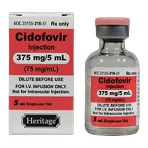 Cidofovir Injection 375mg/Vl SDV 5mL Each