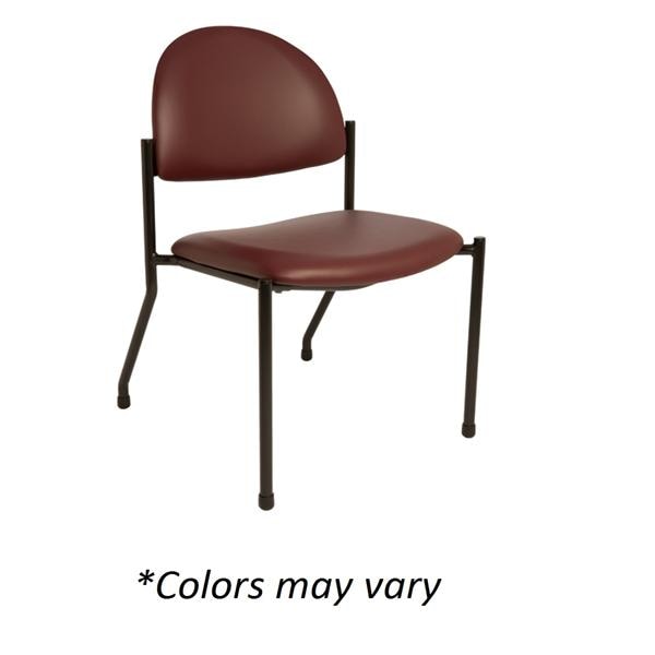 Side Chair Steel Frame Mauve Ea