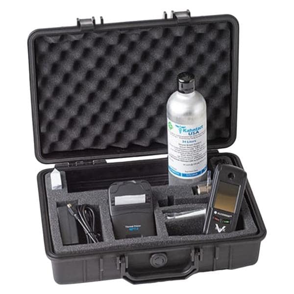 Alcovisor Mark V Alcohol Breath Test Breathalyzer Kit With Printer Handheld Ea