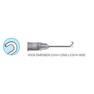 Cannula Aspirating J-Type 27gx1" Straight 10/Bx