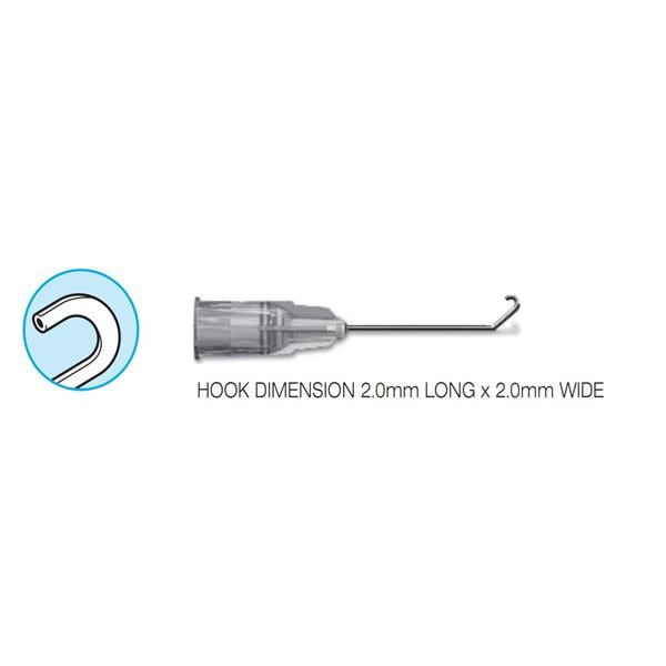 Cannula Aspirating J-Type 27gx1" Straight 10/Bx