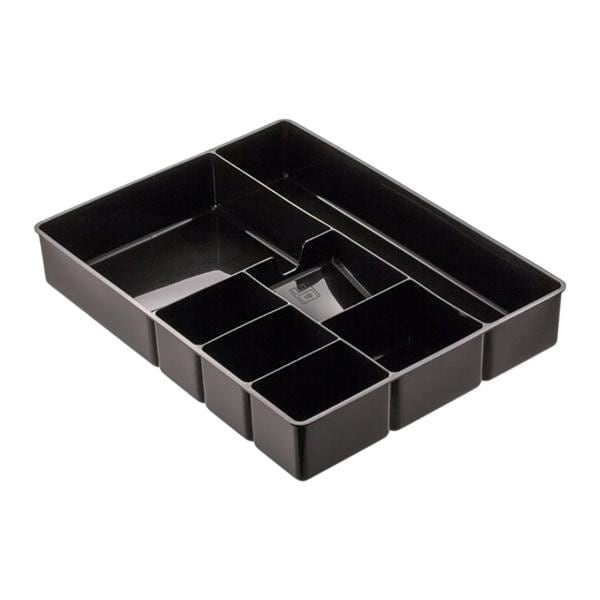 Officemate Deep Drawer Organizer Tray 8 Cmpt 2.25"x15.125"x11.5" Black Ea