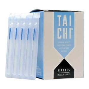 Tai Chi Acupuncture Needle .35x100mm Silver Safety 100/Bx