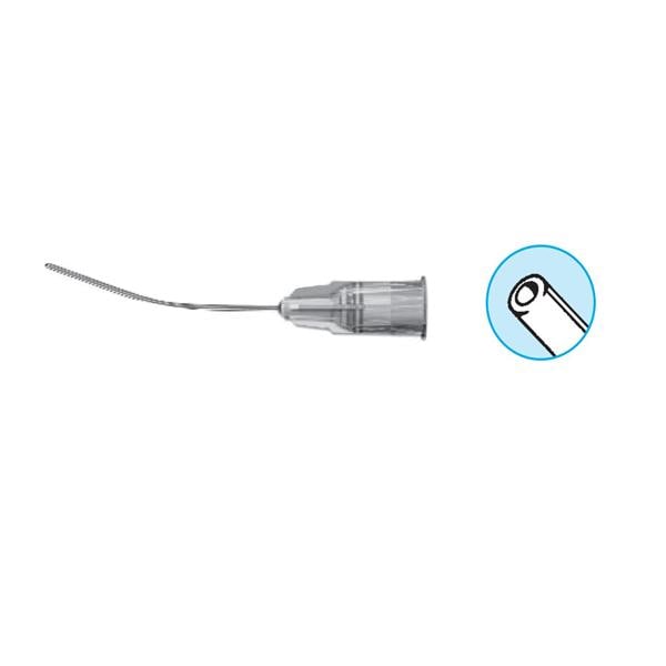 Cannula Lacrimal 25gx1-1/2" Open End Curved 10/Bx