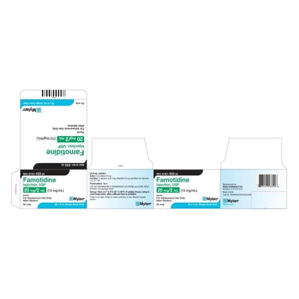 Famotidine Injection 10mg/mL MDV 20mL 10/Package