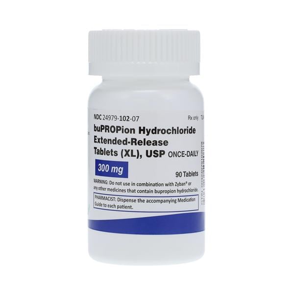 Bupropion HCl XL Extended-Release Tablets 300mg Bottle 90/Bt