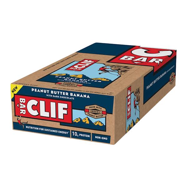 Clif Bar Enrgy Bar N GMO PntBtr Bna Dk Chocolat 2.4oz Bag-In-Box 12/Bx