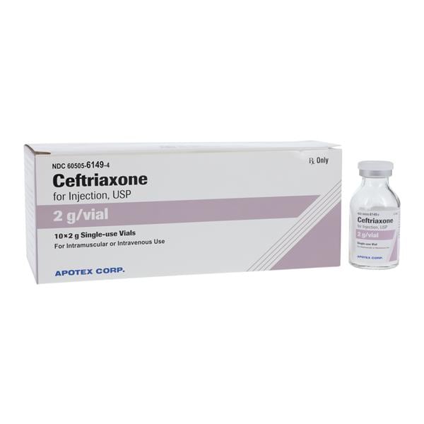 Ceftriaxone Sodium Injection 2gm/vl Powder SDV 10/Bx