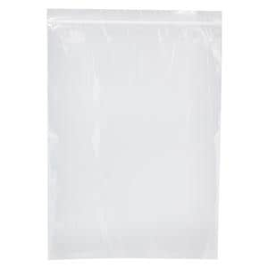 DawnMist Zip Plastic Bag 6x8" White Block 1000/Bx