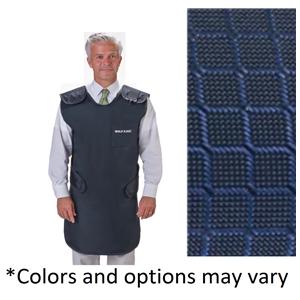 Quick Drop X-Ray Apron Shimmering Navy Blue Lead-Free 25x40" .5mm Equivalence Ea