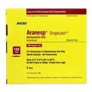 Aranesp Injection 100mcg Prefilled Syringe 0.5mL 4/Bx