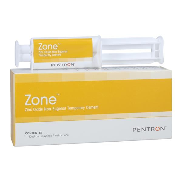 ZONE Zinc-Oxide Non-Eugenol Temporary Cement Regular 15 Gm Syringe Package Ea