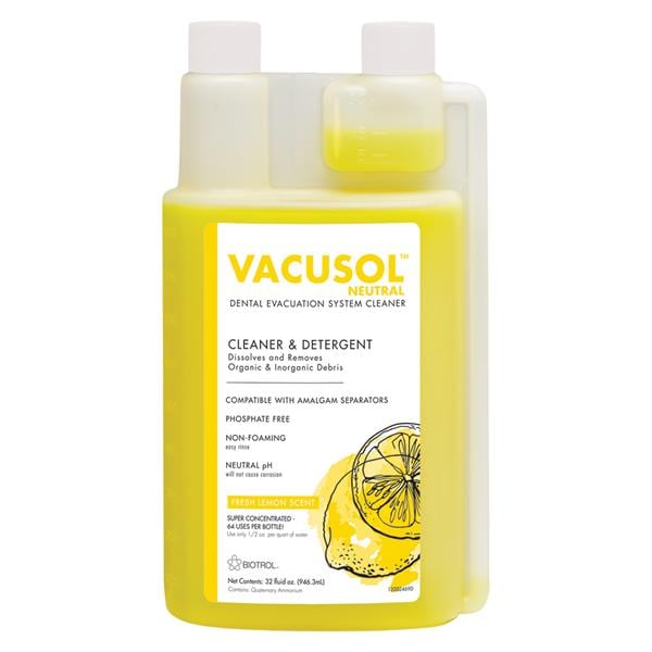 Vacusol Neutral Cleaner Evacuation Cleaner Bottle 32 oz Ea, 16 EA/CA