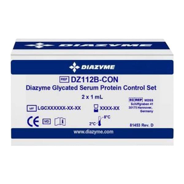 Glycated Serum Protein 2 Level Control 2x1mL Ea