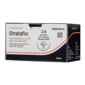 Stratafix Spiral Monocryl Plus Suture 2-0 27" TCS/PCL25 Mnflmnt CT1 Undyd 12/Bx