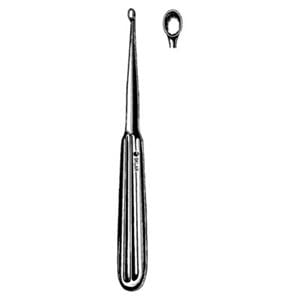 Dermal Curette 6-1/2" Stainless Steel Non-Sterile Reusable Ea