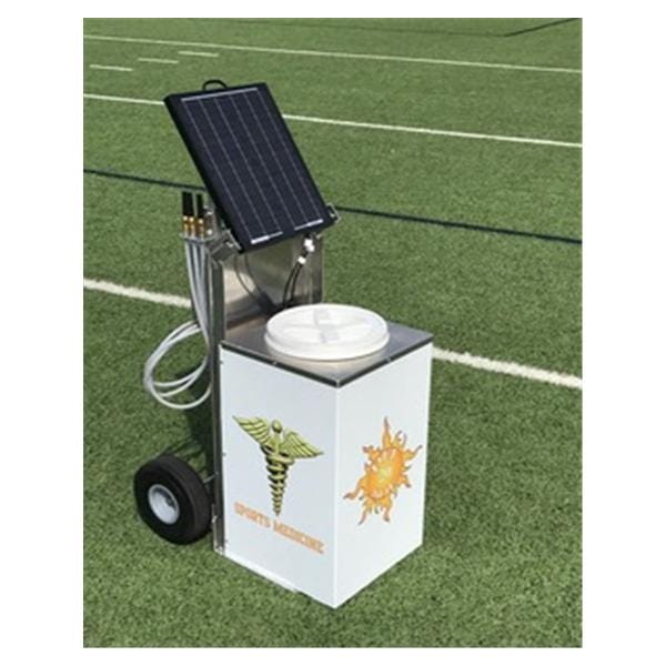 Del Sol 20 Hydration Station With Cart/6 Hoses/Battery/Solar Panel Charger