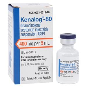 Kenalog 80 Injection 80mg/mL MDV 5mL Each