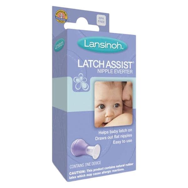 LatchAssist Nipple Everter 4/Pk 6Pk/Ca Purple Reusable Latex 24/Ca