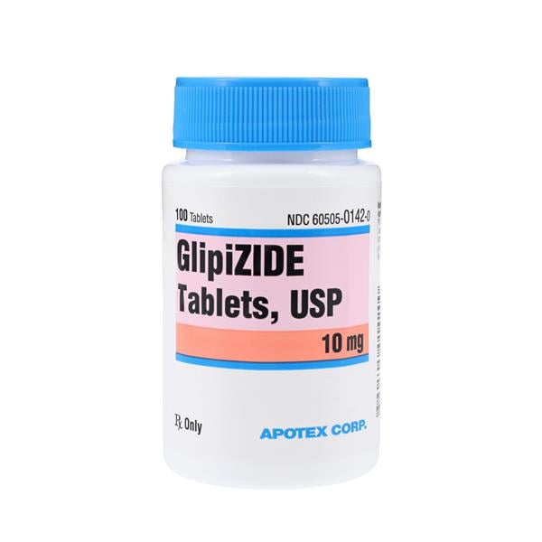 Glipizide Tablets 10mg Bottle 100/Bottle Each