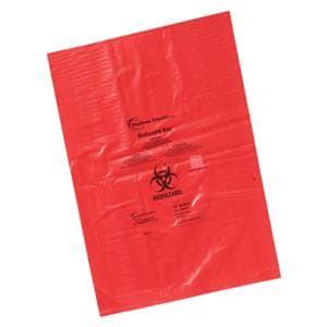 Biohazard Bag 1.57mil 8x12" Red Polypropylene 500/Ca