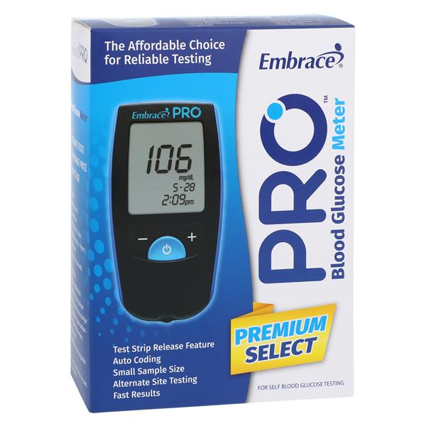 Embrace Pro Blood Glucose Meter For Multi-Patient/Self-Testing 50...