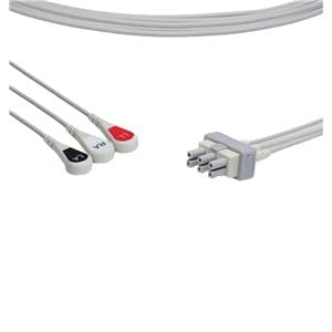 ECG Leadwire Set New For Sequoia/IE33/5500 AAMI 3-Lead Ea