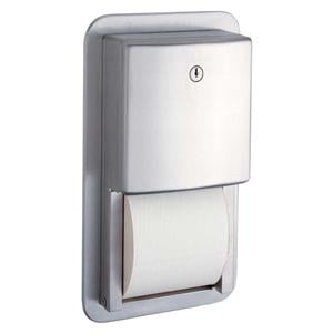 Dispenser Toilet Tissue Stainless Steel Satin Finish Ea