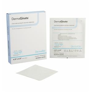 DermaGinate Calcium Alginate Wound Dressing 4x4" Sterile Square OffWht Hi Abs