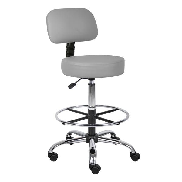 Caressoft Medical Stool with Dual Wheel 2" Casters 25x25x41-47" Ea