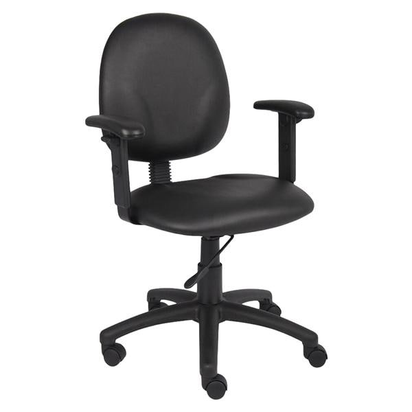 Diamond Task Chair/Black/25x25x32-40"/Dual Arm Ea