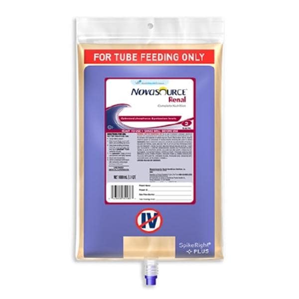 Novasource Renal Enteral Closed System Food Bag 6/Ca