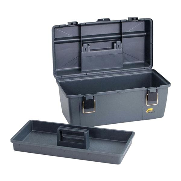 Tool Box Portable Plastic Gray 9-1/8x20-1/4x10-7/8" Ea