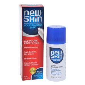 New Skin Liquid Bandage Aerosol Spray 0.2% 1oz Ea