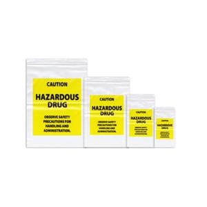 Bag Ctn Hzrd Drg Observe Sfty Precautions f/ Hndlng & Admin 4x6" 4mil 1000/Ca