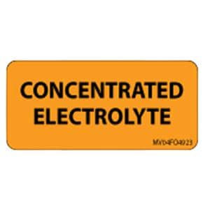 Medvision Paper Label Conc Elect Fluorescent Orange Paper 1x2-1/4" 2100/Pk