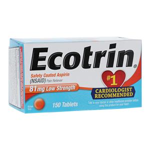 Ecotrin Tablets 81mg Low Dose Low Dose 150/Bt, 36 BT/CA