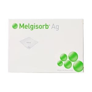 Melgisorb Ag Calcium Alginate/Silver Wound Dressing 6"x6" Sterile Sqr NAdhs Wht, 10 BX/CA