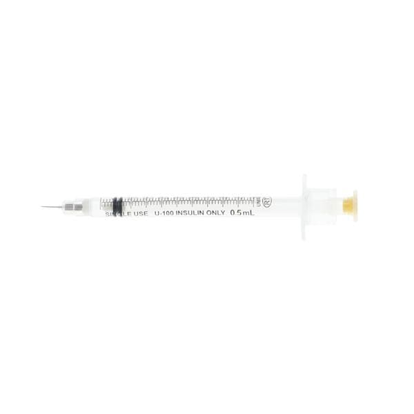 VanishPoint Insulin Syringe 30gx3/16" 0.5mL Safety Device No Dead Space 100/Bx