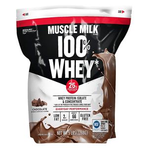 Muscle Milk Protein Drink Whey Protein Chocolate 5lb Bag 4/Ca