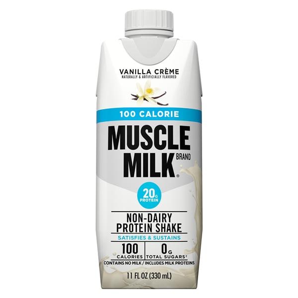 Muscle Milk Protein Shake 100 Calorie Vanilla 11oz Bottle 12/Ca