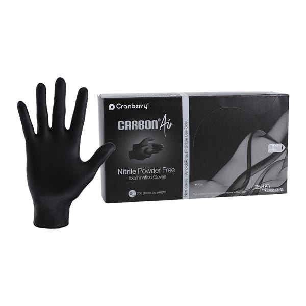 Carbon Air Nitrile Glove Gloves X-Large Black Non-Sterile, 10 BX/CA