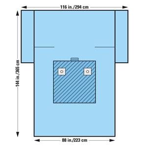 116x88x144" Sterile Bilateral Limb Drape