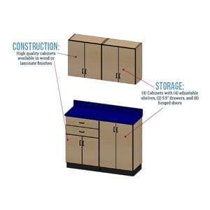 Stor-Edge Set Cabinet Wood Ea