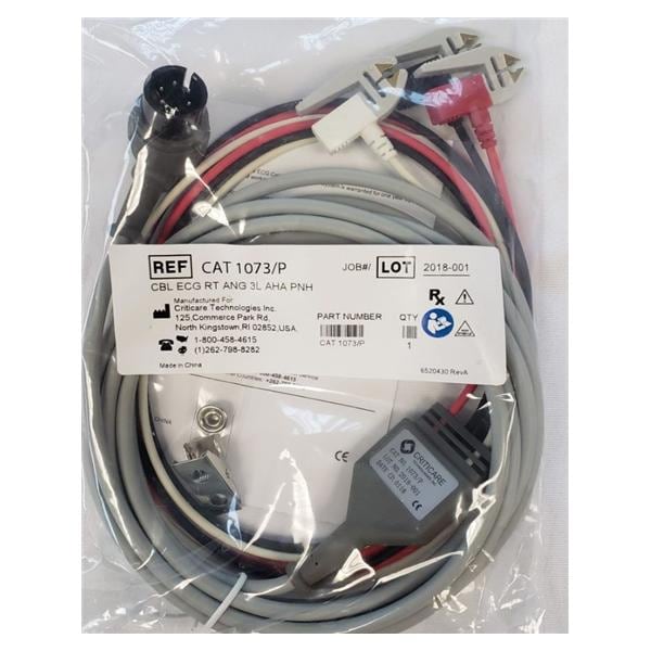 ECG Cable Leadwire Refurbished 3 Lead Ea