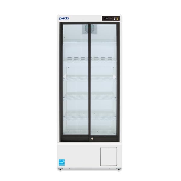 Pharmaceutical/Vaccine Refrigerator New 12 Cu Ft 2 Glass Doors 2 to 14C Ea