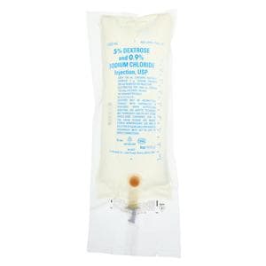 IV Solution Dextrose 5%/Sodium Chloride 0.9% 1000mL Bag Ea