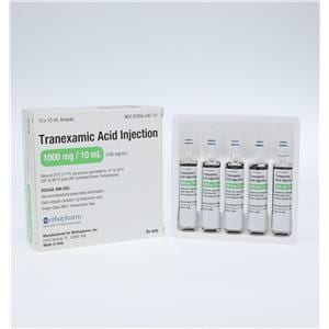 Tranexamic Acid Injection 100mg/mL Ampule 10mL 10/Bx