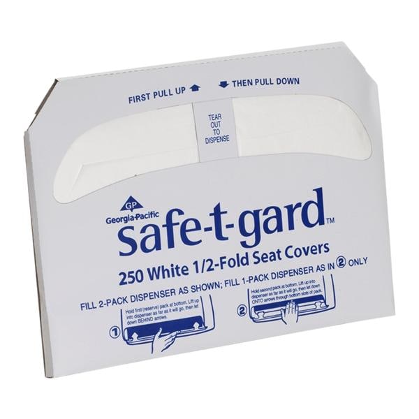 Safe-T-Gard Toilet Seat Cover White 1000/Ca