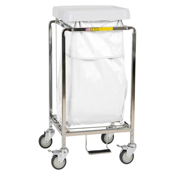 Hamper Medical White 18.5x17.75x37.5" Single Ea